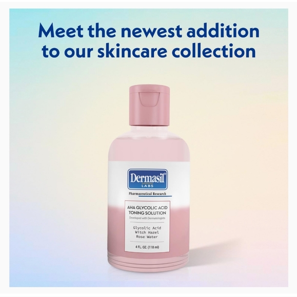 Dermasil Labs Glycolic Acid Toning Solution With Witch Hazel & Rose Water - Picture 8 of 11